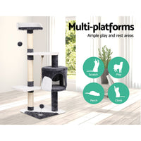 i.Pet Cat Tree 112cm Tower Scratching Post Scratcher Wood Condo House Furniture