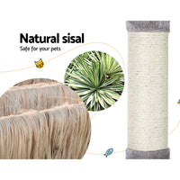 i.Pet Cat Tree 103cm Tower Scratching Post Scratcher Wood Condo House Trees Grey