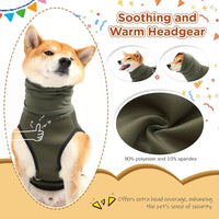 Pet Products Dog Anxiety Vest and Coat, Vet Visits and Separation - Keep Pet Calm, Dog Jacket for Thunder, Fireworks, Anti Anxiety Vest for Dogs and Cat Body and Ear, Dark Blue, M