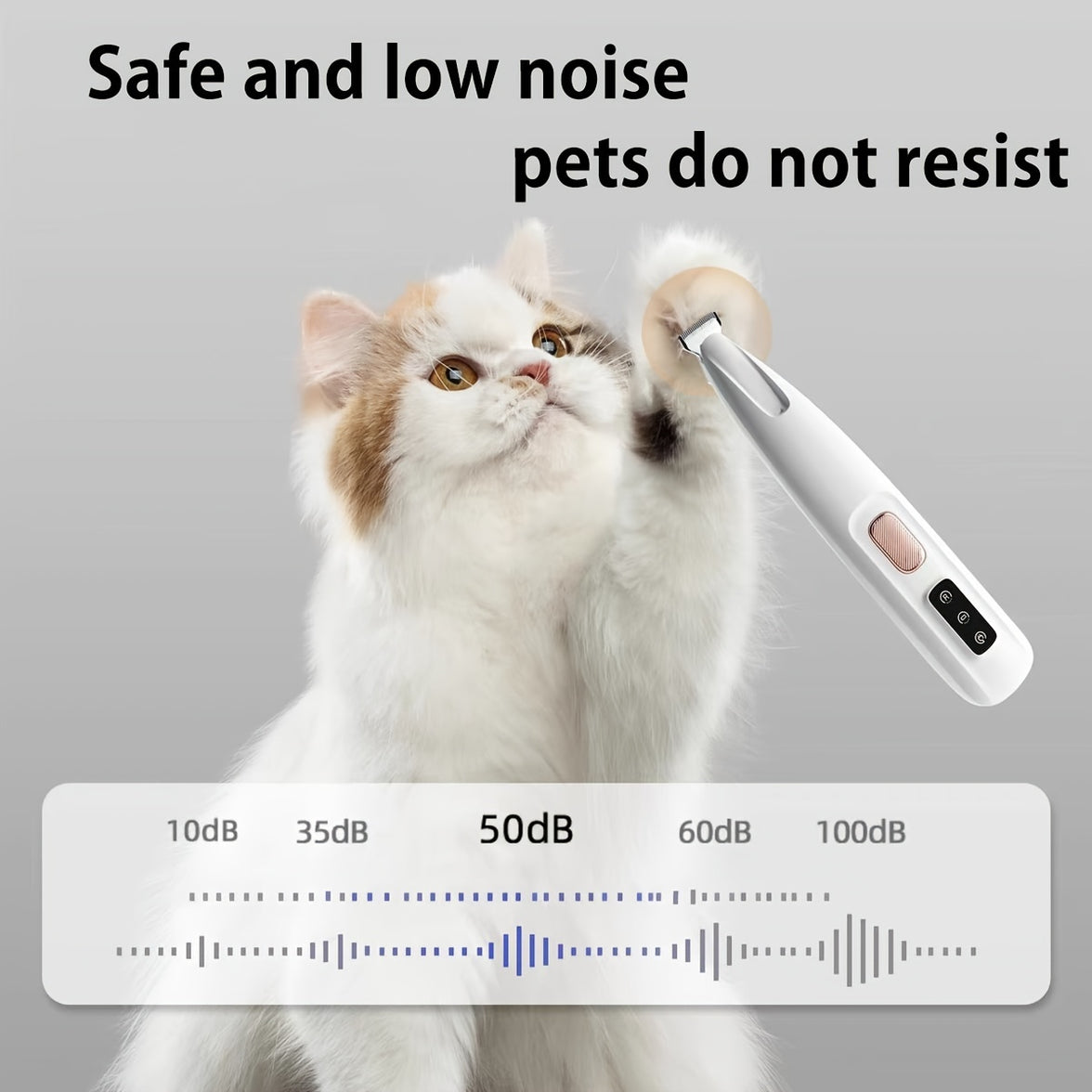 Pet electric clipper dog foot hair trimmer cat foot hair trimmer dog LED light clipper hair trimmer electric clipper h