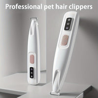 Pet electric clipper dog foot hair trimmer cat foot hair trimmer dog LED light clipper hair trimmer electric clipper h