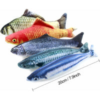 5 pcs Catnip Toys Fish, 20Cm Catnip Cat Toys, Catnip Fish, Simulation Plush Fish, Plush Fish, Interactive Cat Pillow,