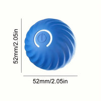 Interactive Dog Toy – Self-Rolling Dog Ball – Durable Automatic Dog Ball Blauw