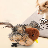 Cat Toys - Cat Toys with Catnip - Flappy Bird Cat Toy for Indoor Cats - Rechargeable - Electric Cat Toys - With Sound - Plush Sports Toy for Kittens - Pic
