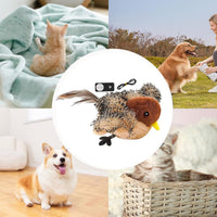 Cat Toys - Cat Toys with Catnip - Flappy Bird Cat Toy for Indoor Cats - Rechargeable - Electric Cat Toys - With Sound - Plush Sports Toy for Kittens - Pic