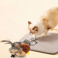 Cat Toys - Cat Toys with Catnip - Flappy Bird Cat Toy for Indoor Cats - Rechargeable - Electric Cat Toys - With Sound - Plush Sports Toy for Kittens - Pic