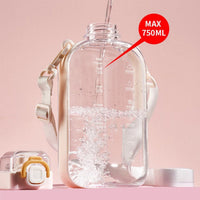 Sports Water Bottle - Fitness Water Bottle - Water Bottle - 750ml Leakproof Bottle - Water Bottle - Suitable for travel, picnics, camping, hiking - Plant-based