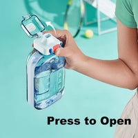 Sports Water Bottle - Fitness Water Bottle - Water Bottle - 750ml Leakproof Bottle - Water Bottle - Suitable for travel, picnics, camping, hiking - Plant-based