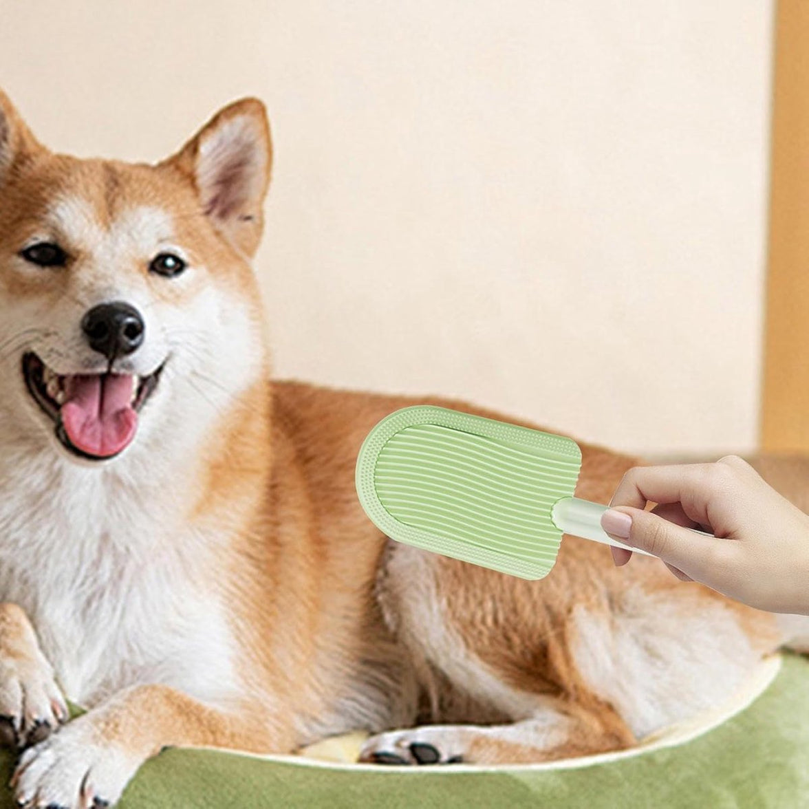 Pet Beauty Comb - Hair Remover - Pet Brush - Cat Comb - Dog Comb - Remove Floating Hair - Cat Hair Remover - Cleanable Floating Hair - Universal - For Cat And Dog - Remove Tangled Hair - Light Green - 1 Piece