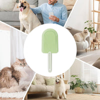 Pet Beauty Comb - Hair Remover - Pet Brush - Cat Comb - Dog Comb - Remove Floating Hair - Cat Hair Remover - Cleanable Floating Hair - Universal - For Cat And Dog - Remove Tangled Hair - Light Green - 1 Piece