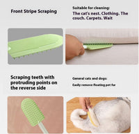 Pet Beauty Comb - Hair Remover - Pet Brush - Cat Comb - Dog Comb - Remove Floating Hair - Cat Hair Remover - Cleanable Floating Hair - Universal - For Cat And Dog - Remove Tangled Hair - Light Green - 1 Piece
