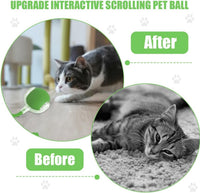 Electric Cat Ball Toy - Cat Toys - Electric Toy Ball - Pet Toys - Smart Toy Ball - Automatic Rolling Cat Ball - Interactive Cat Toy - Rechargeable - Cat Ball for Play and Interaction - Green