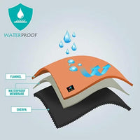 The Waterproof Blanket, Snuggle Blanket for Sofa Bed Couch, Waterproof Pet Blanket for Dog and Cat, 100% Leak Proof Waterproof Fully Pee Proof Brown Brown L:145*165CM