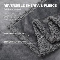 The Waterproof Blanket, Snuggle Blanket for Sofa Bed Couch, Waterproof Pet Blanket for Dog and Cat, 100% Leak Proof Waterproof Fully Pee Proof Brown Brown L:145*165CM