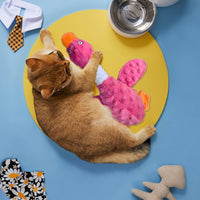 LGCASL Pink Duck Chew Toy Dog Toys for Aggressive Chewers 2026 New Dog Toys Calming Toy for Dogs Indestructible Toy with in Squeaker for Boredom Yellow Dog Plush for Dogs Pink