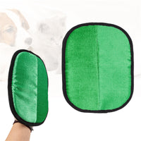 Pet Grooming Gloves,Cat Grooming Gloves for Dog & Cat,Cat Brush Glove for Carpet, Couch, Clothing, Furniture, (Green) 7.28x9.45 7.28" x 9.45" Blue