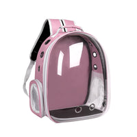 Pet Backpack Carrier, Transparent Space Capsule Pet Backpack Bag with Straps, Breathable Pet Carrier for Traveling Walking Hiking Outdoor Activities G