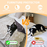 Pawsse Waterproof Pet Blanket, Pee Urine Proof Dog Blanket Cover for Couch Bed Furniture Protector, Liquid Proof Blanket for Small Medium Dogs, Buffale Red/Tuape, 50” x 60”. Brown/Tuape