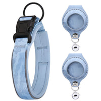 Pet positioning collar-Camo Blue 1Pair2-L-without locator