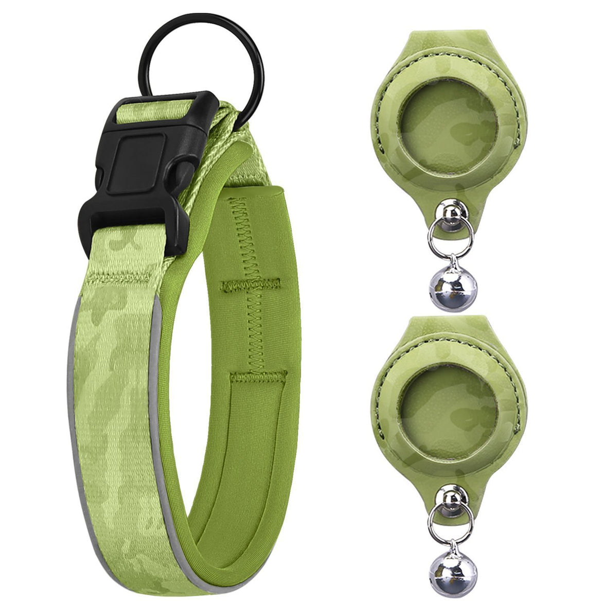 Pet positioning collar-Camo Green 1Pair2-L-without locator