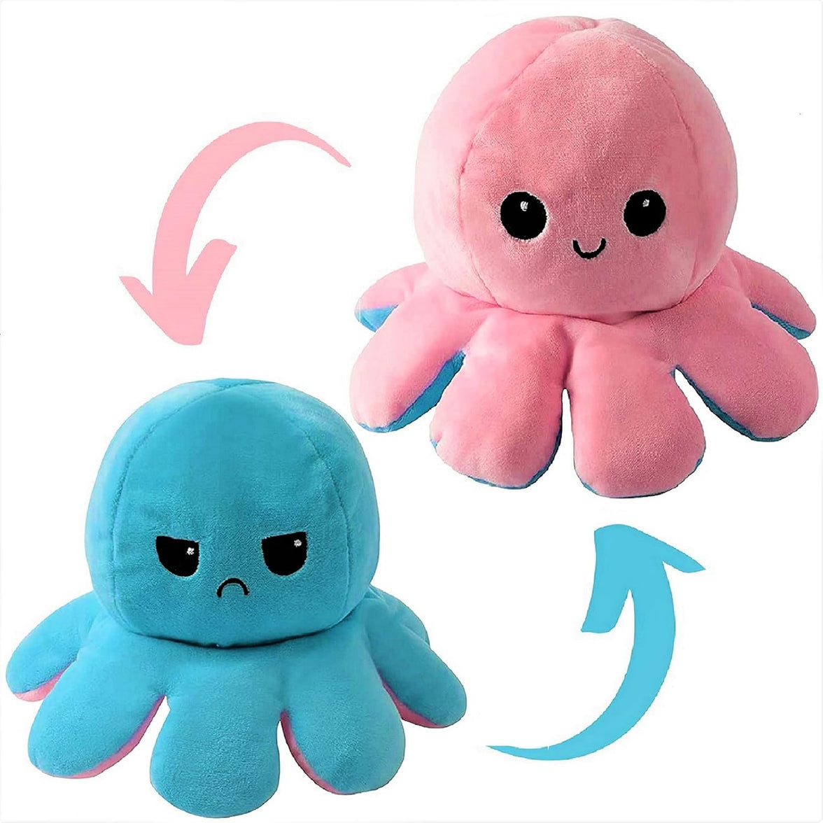 Reversible Octopus Plush - Cute Plush - Plush Octopus Plush - Reversible Plush Toy - Cute Plush - Octopus Reversible Plush
