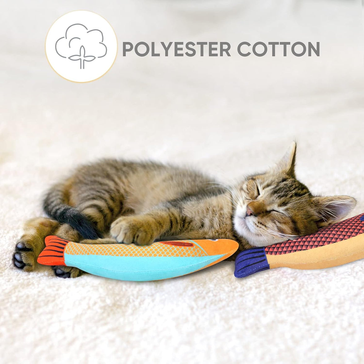 3-Piece Catnip Toy Set Interactive Plush Cartoon Cat Chew Toys Durable Indoor Kitten Playthings