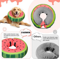 Inflatable Dog Collar Recovery Cone for Medium Waterproof Elizabethan Pillow Blow Up Pet Cone Collar Surgery Donut Convalescence Stop Licking Pulling Post Operative Anti Itch