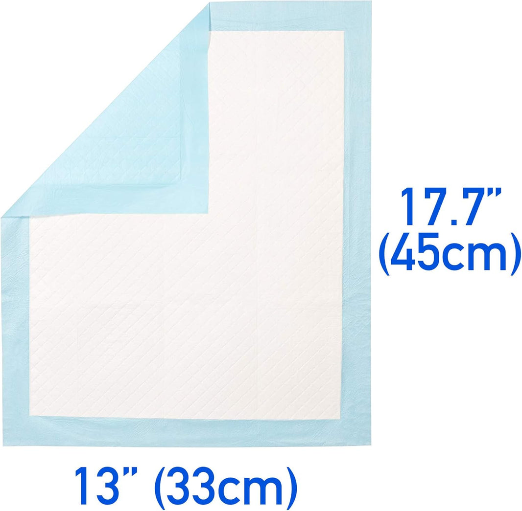 (100 Pads)  Ultra Absorbency Pet Toilet Training Pads 18" x 13" Moisture Locking Technology Turns Liquid into Gel - Perfect for Rabbits and Guinea Pigs