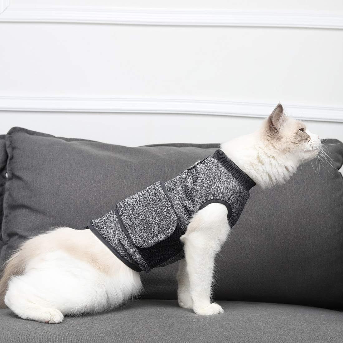 Cat Anxiety Jacket, Anxiety Vest for Cats, Cat Anti Anxiety Vest, Shirt for Cat, Cats Calming Wrap Vet Recommended Calming Solution Vest for Fireworks, Travel, Separation