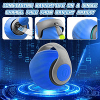 Speedy Ball with Tail Cat Toy, Smart Interactive Toy for Bored Indoor Cats 2 Speeds, Automatic Cat Rolling Ball 2.0 Enrichment Toys, USB Rechargeable Cat Ball，Motion Activated (Blue)