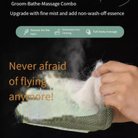 All-in-One Grooming Mist Glove for Pets, Grooming Mist Glove for Pets, Say Goodbye to Messy, Use Soothing Spray, Micro-Fine Spray to Lock Dandruff and Loose Hair (blue)