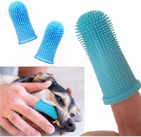 Dog Toothbrush, 10Pcs Soft Dog Finger Toothbrush, 360º Dog Finger Toothbrush, Silicone Pets Teeth Cleaning Toothbrush Kit for Dogs Puppies, Small Pets Dental Care