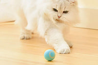 2PCS Interactive Smart Cat Toy Automatic Rolling Cat Ball Self-Moving Kitten Toys