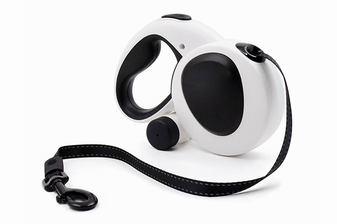 5m Auto Retractable Dog Leash with LED Light Pet Walking Lead for Small Medium Large Dogs - M