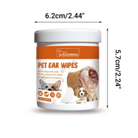 Pet Ear Wipes Gentle Cleaning Deodorizing Mite Removal Ear Wax Care Products