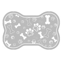 Pet Feeding Mat Non-slip Diatom Mud Absorbent Dirt-resistant Waterproof Placemat - Black-50x80cm