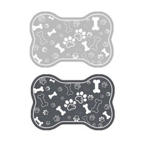 Pet Feeding Mat Non-slip Diatom Mud Absorbent Dirt-resistant Waterproof Placemat - Grey-50x80cm