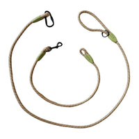 Adjustable Diagonal Dog Walking Leash Hands Free Crossbody Pet Lead Dogs - Khaki