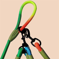 Adjustable Diagonal Dog Walking Leash Hands Free Crossbody Pet Lead Dogs - Pink