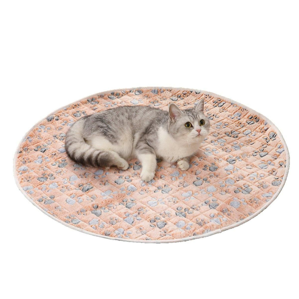 Waterproof Dog Pads Round Diaper Pads Pet Training Pads for Puppies and Dogs - Khaki-55cm