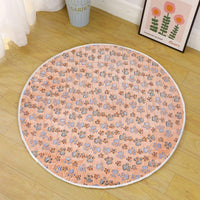 Waterproof Dog Pads Round Diaper Pads Pet Training Pads for Puppies and Dogs - Khaki-75cm