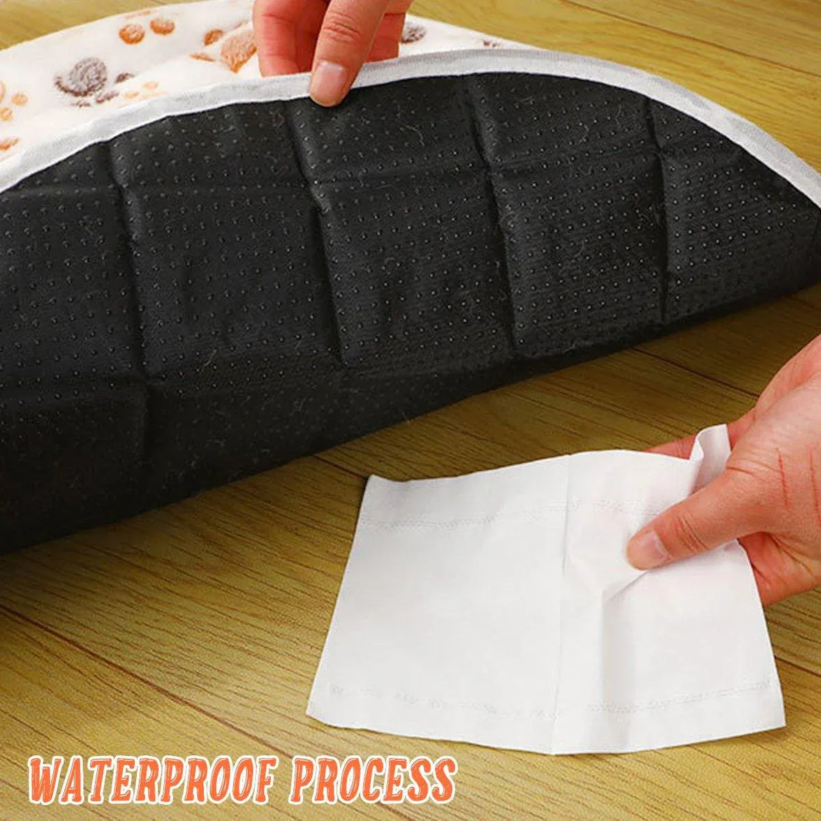 Waterproof Dog Pads Round Diaper Pads Pet Training Pads for Puppies and Dogs - Khaki-75cm