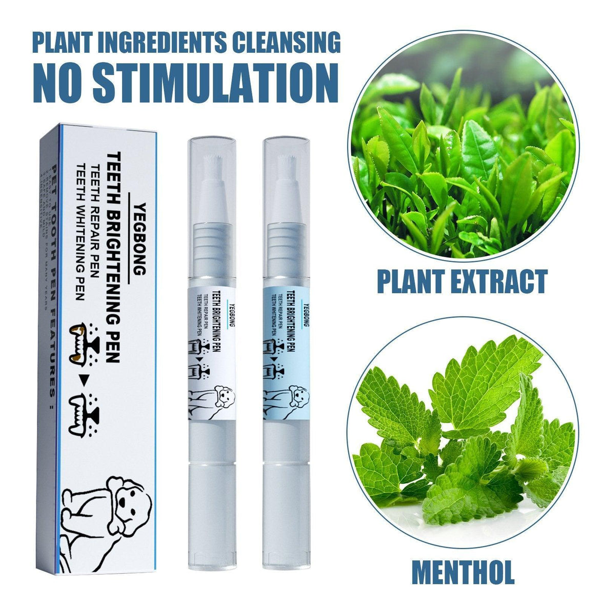 Pet Dental Cleaning Pencil for Dogs Cats Remove Calculus Oral Care Tool Pen