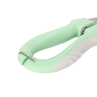 3 PCS (Purple+ Pink+ Green)Professional Pet Nail Clippers for Dogs and Cats - Sharp Stainless Steel Blades with Safety Guard and Anti-Splash Baffle - Ergonomic Non-Slip Handle for Safe and Easy Grooming