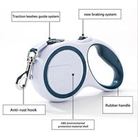 Coffee 5M Pet Leash Retractable - Tangle-Free, Extendable Pet Leash for Walking