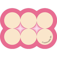 Style 4 Pink And Beige Absorbent Diatomaceous Earth Pet Feeding Mat - Non-Slip & Quick Dry Placemat (50x80cm)