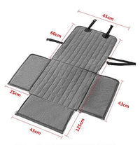 Grey Waterproof Front Pet Car Seat Cover - Non-Slip Dog Booster Seat Protector Mat