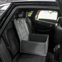 Black Waterproof Front Pet Car Seat Cover - Non-Slip Dog Booster Seat Protector Mat