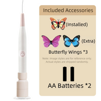 Automatic Interactive Butterfly Cat Toy – Electric Rotating Wand with 60CM Steel Wire, Suction Base & 2 Smart Modes for Kitten Enrichment