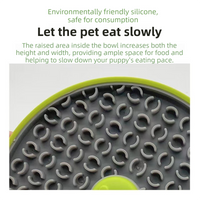Blue Interactive Pet Slow Feeder & 3D Textured Oral Cleanner - 3-in-1 Mounting Durable TPR Lick Mat for Dogs & Cats